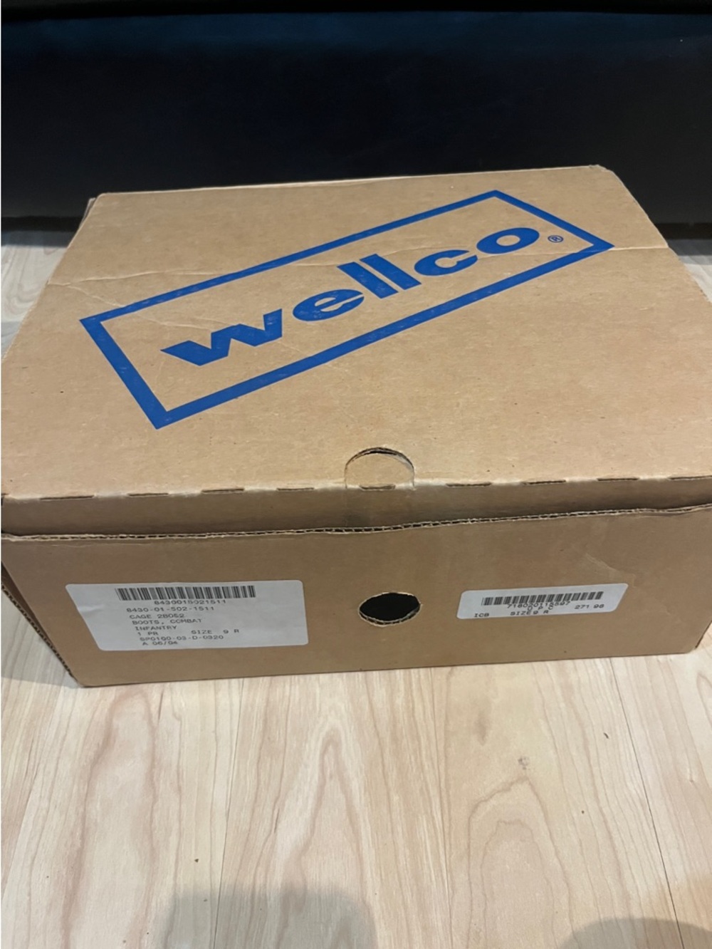 Wellco cage 2b052 combat boots size 9R